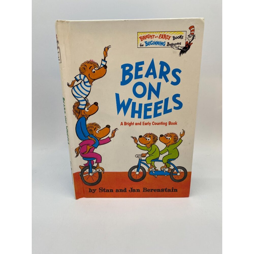 Vintage Dr. Seuss Bears on Wheels Hardcover Children's Book